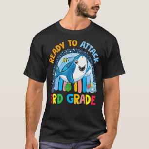 Ready To Attack 3rd Grade Boys Kids Back To Schoo T-Shirt