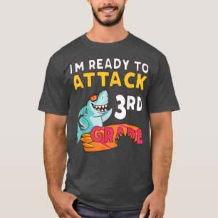 Ready To Attack 3rd Grade Funny Back To School Boy T-Shirt