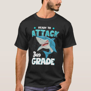 Ready To Attack 3Rd Grade Shark Back To School T-Shirt