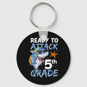 Ready To Attack 5th Grade Apparel, Back To School Key Ring