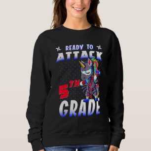 Ready To Attack 5th Grade Apparel Spy Gaming Ninja Sweatshirt