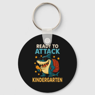 Ready To Attack Kindergarten Shark Back To School Key Ring