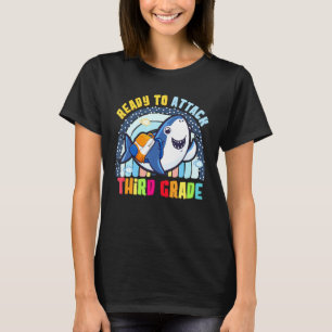 Ready To Attack Third Grade Back To School Boys Ki T-Shirt