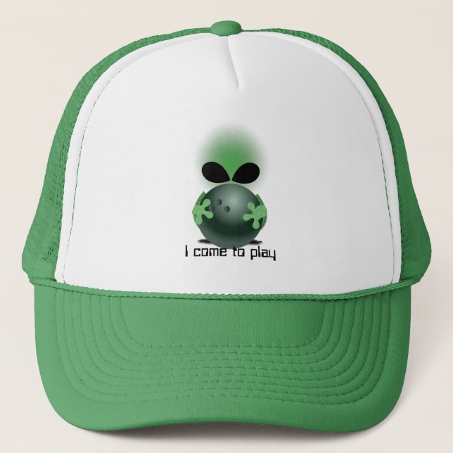 Ready to bowl trucker hat (Front)
