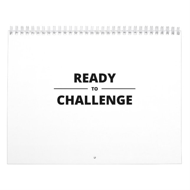 READY TO CHALLENGE CALENDAR (Cover)