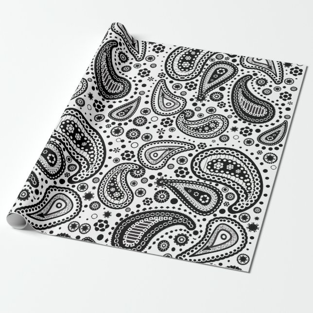 Ready to Colour Paisley Patterned Paper (Unrolled)