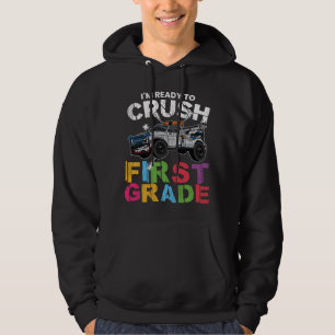 Ready to Crush 1st Grade Off Road Truck School Hoodie