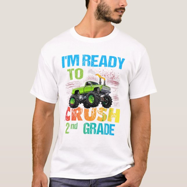 Ready To Crush 2nd Grade Monster T-Shirt (Front)