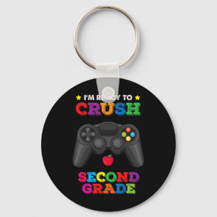Ready To Crush 2nd Grade Video Game Gamer Ck To Sc Key Ring