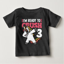 Ready to Crush 3 Unicorn Birthday Shirt