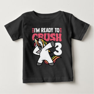 Ready to Crush 3 Unicorn Birthday Shirt