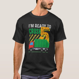 Ready To Crush 5 Years Old Boys Back To School T-Shirt