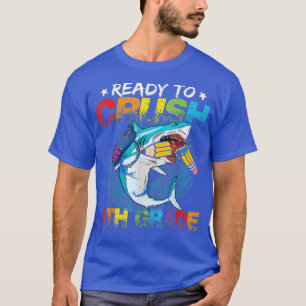 Ready To Crush 5th Grade Shark Back To School Boys T-Shirt