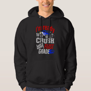 Ready To Crush First Grade 1st Monster Truck Back Hoodie
