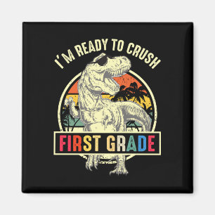 Ready to crush first grade dinosaur t rex back to magnet