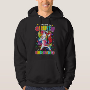 Ready To Crush Kindergarten Dabbing Unicorn Back T Hoodie