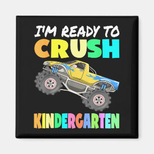Ready To Crush Kindergarten Dinosaur Back to Magnet