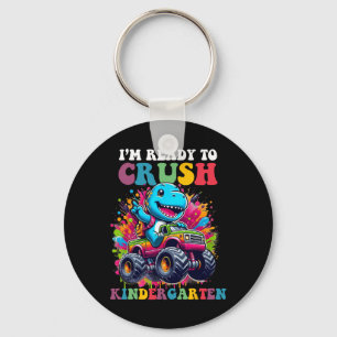 Ready To Crush Kindergarten Dinosaur Truck Design  Key Ring