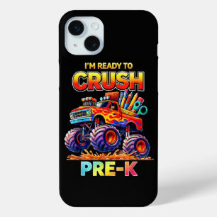 Ready to Crush Pre-K Monster Truck Back to School iPhone 15 Mini Case