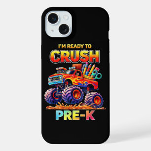 Ready to Crush Pre-K Monster Truck Back to School iPhone 15 Plus Case