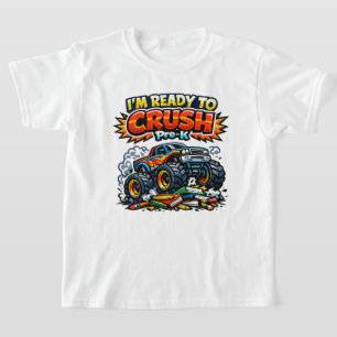 Ready to Crush Pre-K Monster Truck Back To School T-Shirt