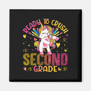 Ready to crush second 2nd grade back to school magnet