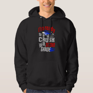 Ready To Crush Second Grade 2nd Monster Truck Back Hoodie