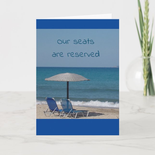 **READY TO ENJOY "YOU" & DAY AT THE BEACH** CARD (Front)