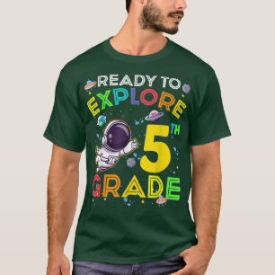 Ready to Explore 5th Grade Cute Astronaut Kids Boy T-Shirt