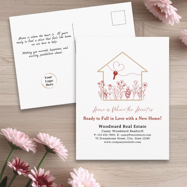 Ready to Fall in Love? | Realtor Promotional Home  Postcard (Creator Uploaded)