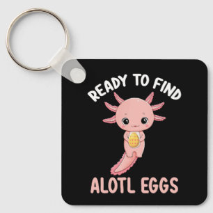 Ready To Find Alotl Eggs Easter Axolotl Key Ring