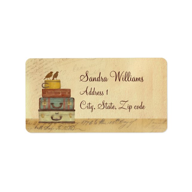 Ready To Fly Love Birds Address Label (Front)