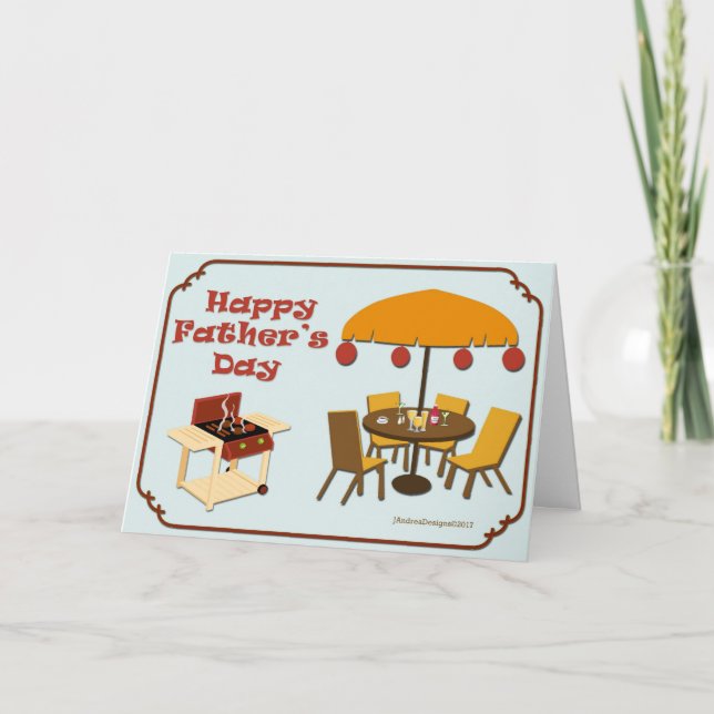 Ready to Grill Father's Day Card (Front)