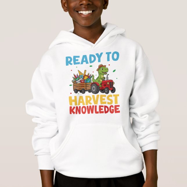 Ready to Harvest Knowledge Back to School T-Rex (Front)
