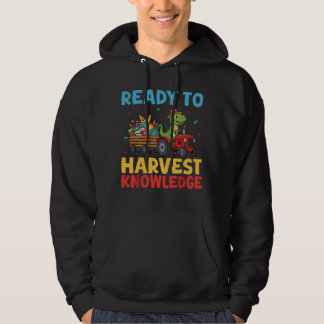 Ready to Harvest Knowledge Back to School T-Rex Hoodie