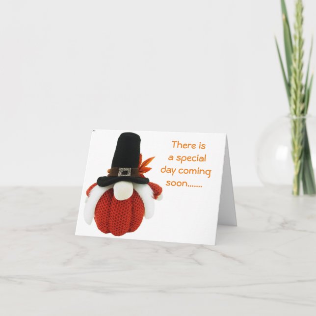 READY TO "HAVE FUN" SPECIAL DAY IS COMING CARD (Front)