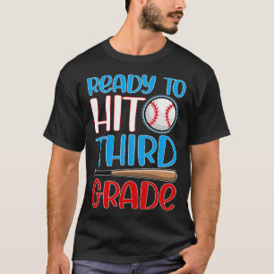 Ready to Hit 3rd Grade Baseball Back to School 20 T-Shirt