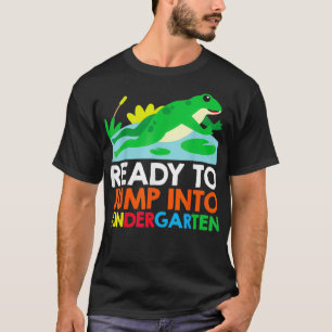 Ready To Jump Into Kindergarten Frog Back To Schoo T-Shirt