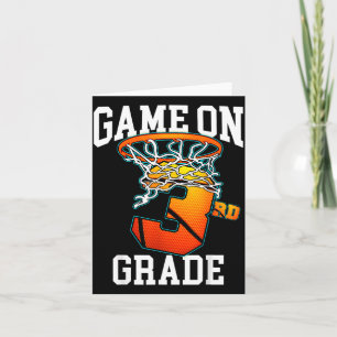 Ready To Play 3rd Grade Basball Back To School Card