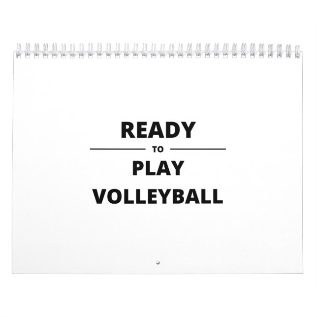 READY TO PLAY VOLLEYBALL CALENDAR (Cover)