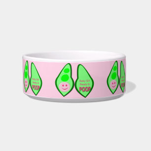 Ready to Poop Baby Girl Pink Pea Bowl