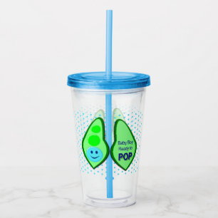 Ready to Pop Baby Boy Blue Pea Acrylic Tumbler