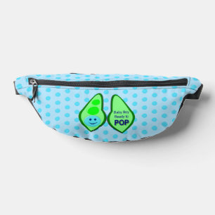 Ready to Pop Baby Boy Blue Pea Bum Bags