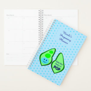 Ready to Pop Baby Boy Blue Pea Custom Pregnancy Planner