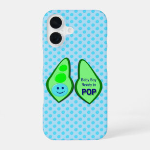 Ready to Pop Baby Boy Blue Pea iPhone 16 Case