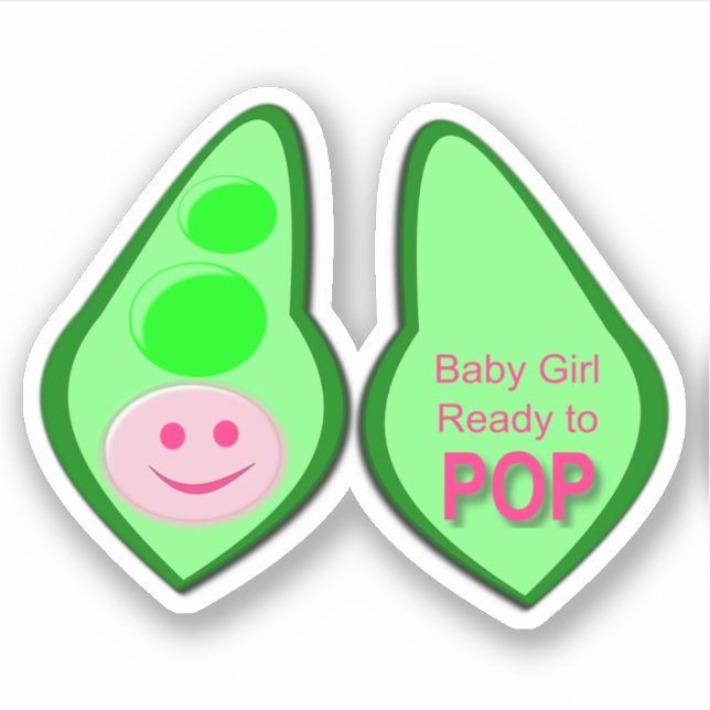 Ready to Pop Baby Girl Pink Pea (Front)