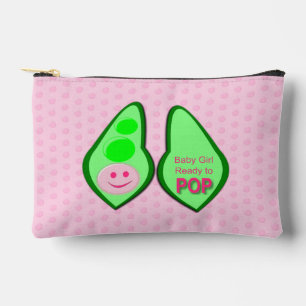 Ready to Pop Baby Girl Pink Pea Accessory Pouch