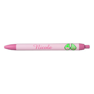 Ready to Pop Baby Girl Pink Pea Custom Black Ink Pen