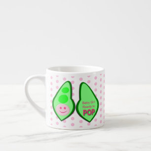 Ready to Pop Baby Girl Pink Pea Espresso Cup