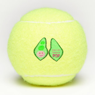 Ready to Pop Baby Girl Pink Pea Tennis Balls